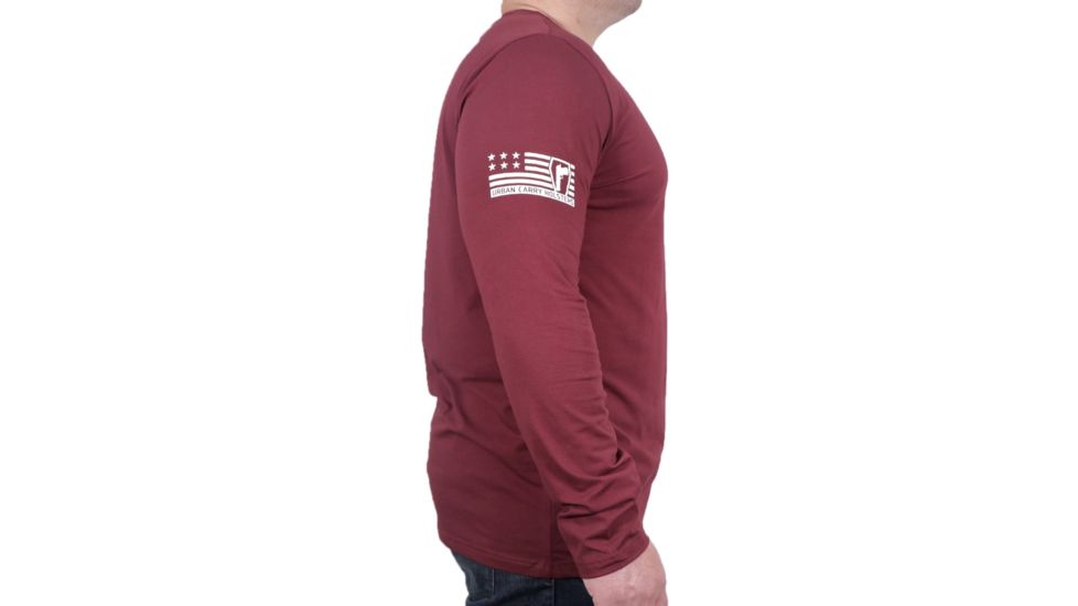 Urban Carry Plain w/ Logo Long Sleeve, Red, Small UC-Sht097