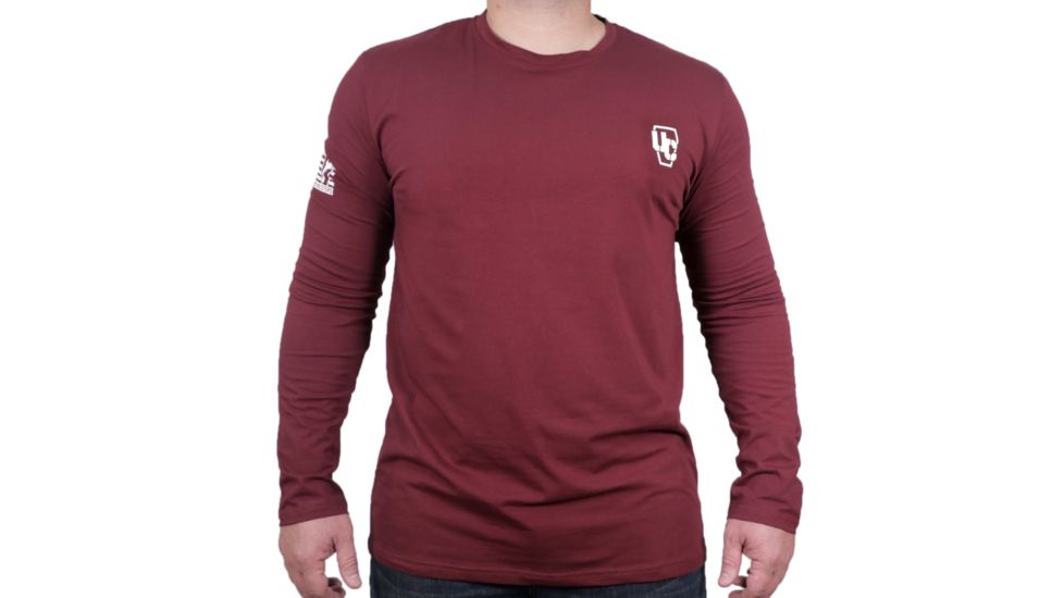 Urban Carry Plain w/ Logo Long Sleeve, Red, Small UC-Sht097