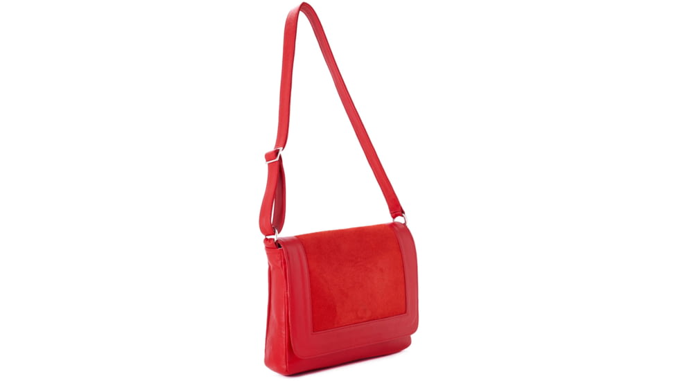 Urbn Chc Callisto Suede Kevlar Purse, Red Suede, Large, CALREDS002