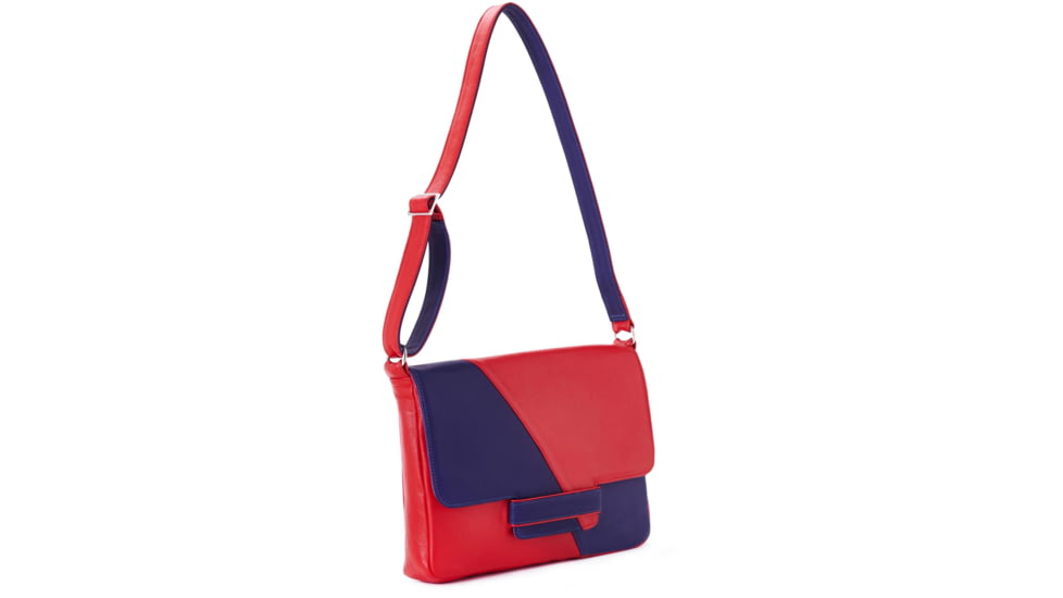 Urbn Chc Carme Bulletproof Purse, Red/Indigo, Large, CARRED/002