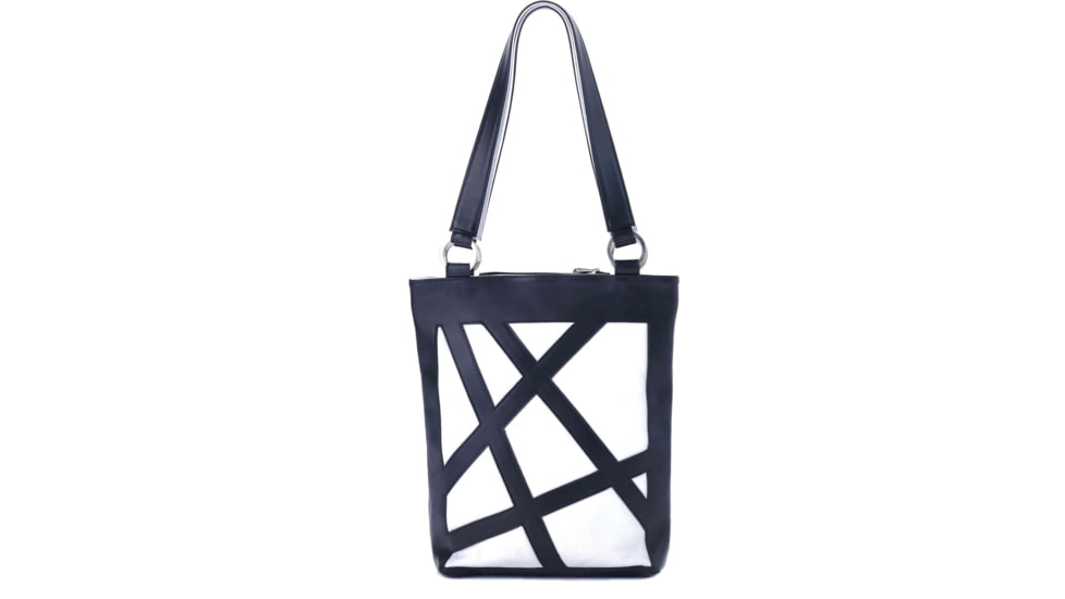 Urbn Chc Luna Kevlar Tote Bag, Veg Look Black/Gazelle White, Large, LUNWHT