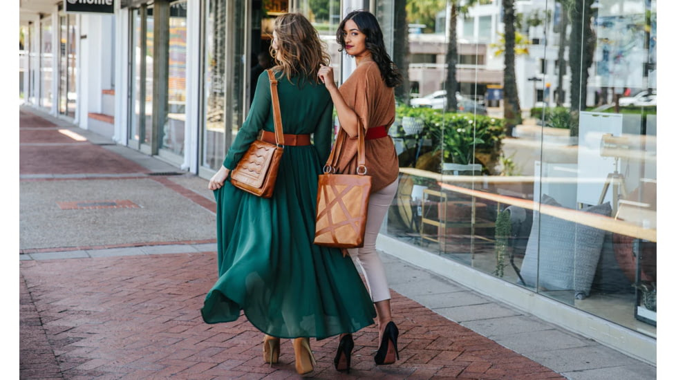 Urbn Chc Luna Suede Kevlar Tote Bag, Brown/Brown Suede, Large, LUNBRNS