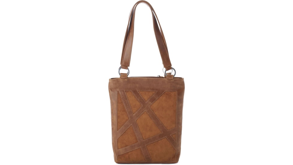 Urbn Chc Luna Suede Kevlar Tote Bag, Brown/Brown Suede, Large, LUNBRNS