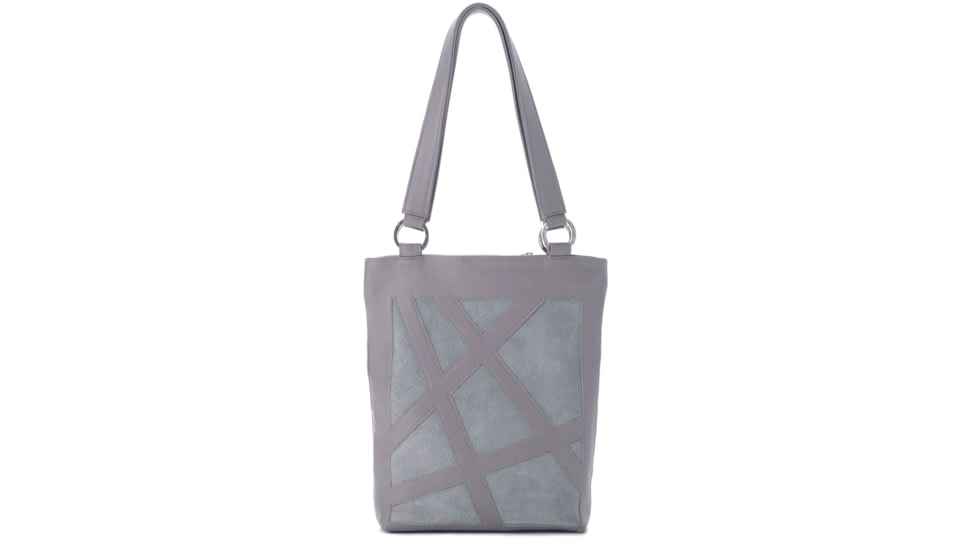 Urbn Chc Luna Suede Kevlar Tote Bag, Grey/Grey Suede, Large, LUNGRES002