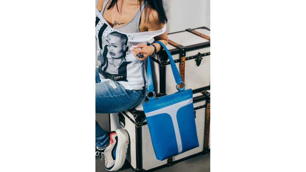 Urbn Chc Santos Kevlar Tote Bag, Santos Ice White/Texas Blue, Large, SANBLU/002