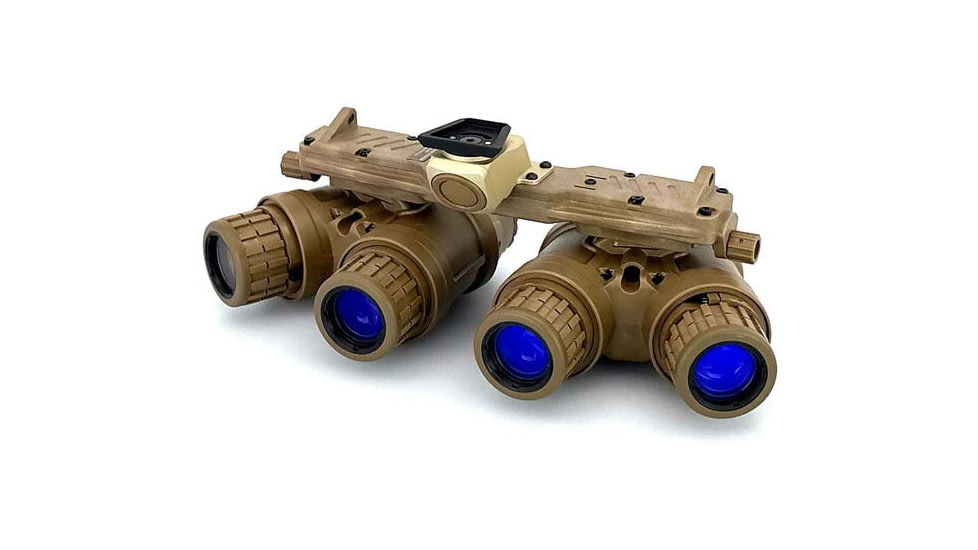 US Night Vision ARGUS Panoramic Night Vision Goggle - Gen II White Phosphor, FDE, 8x6x5in, APNVG-NNVT-WP