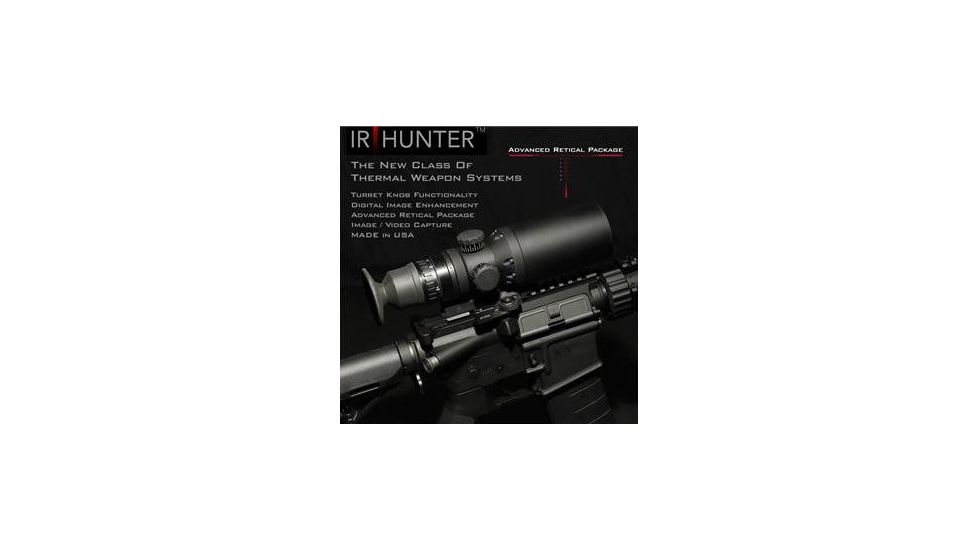 US Night Vision IR Hunter 640 x 480 Multi-Use Thermal Weapon Sight, Black, 20mm Lens, 1x Optical, 8x Digital Zoom IR64020