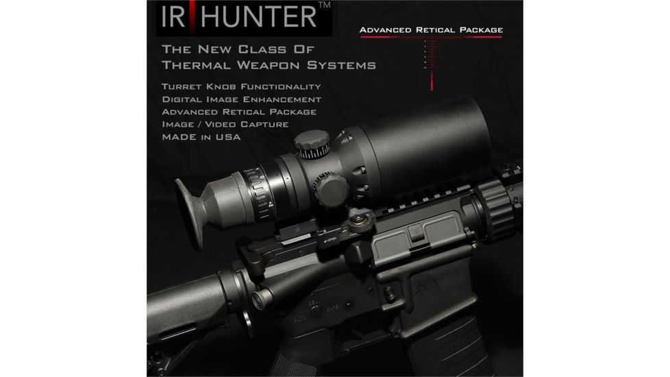 IR Defense IR Hunter MKII 640x480 Multi-Use Thermal Weapon Sight w/20mm Lens,2x Optical/8x Digital Zoom 39207