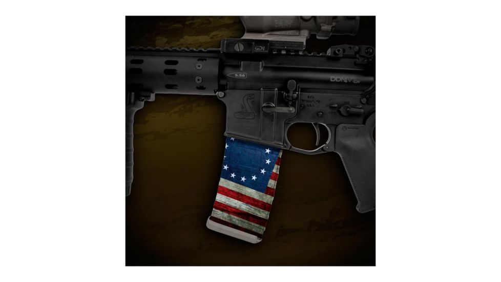 US Night Vision Mag Wraps Rapid Wraps AR Mag Flag Pattern, Heritage US Flag 026522