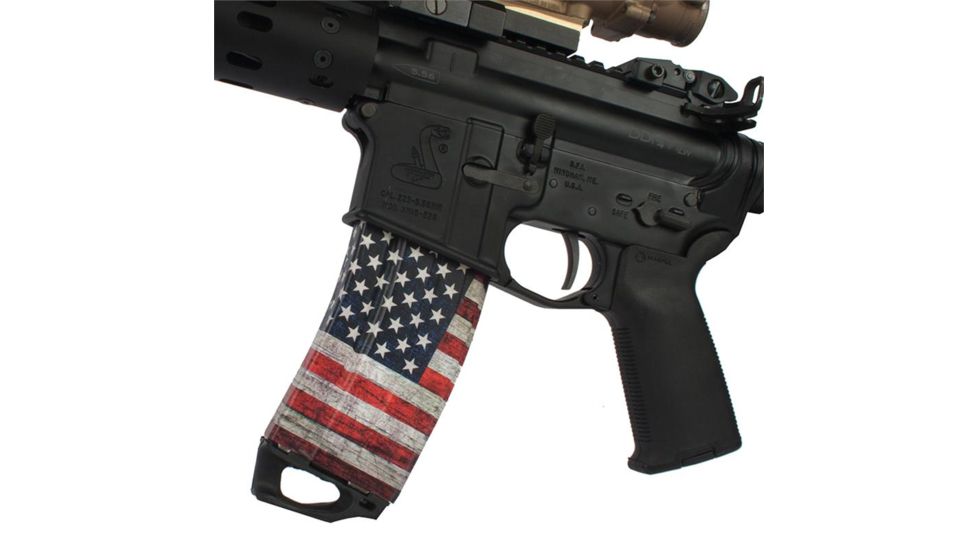 US Night Vision Mag Wraps Rapid Wraps AR Mag Flag Pattern, Patriot US Flag 026520