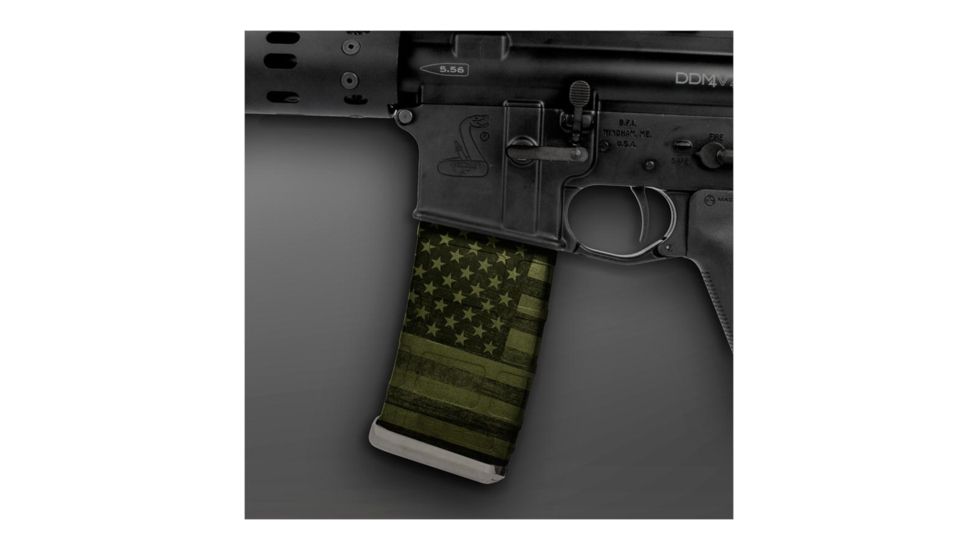 US Night Vision Mag Wraps Rapid Wraps AR Mag Flag Pattern, Patriot US Flag, OD Green 026554