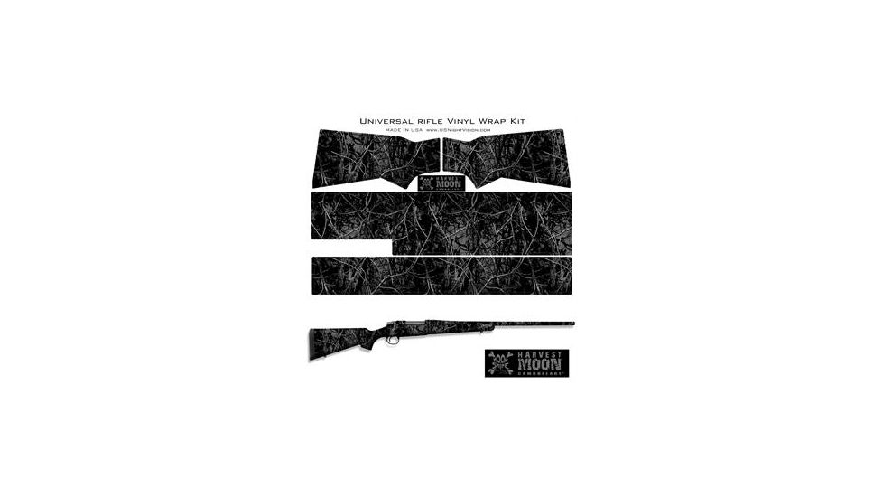 US Night Vision Moon Shine Camo Pre-Cut Universal Rifle Skin Vinyl Wrap, 20x30in, Harvest Moon 015062