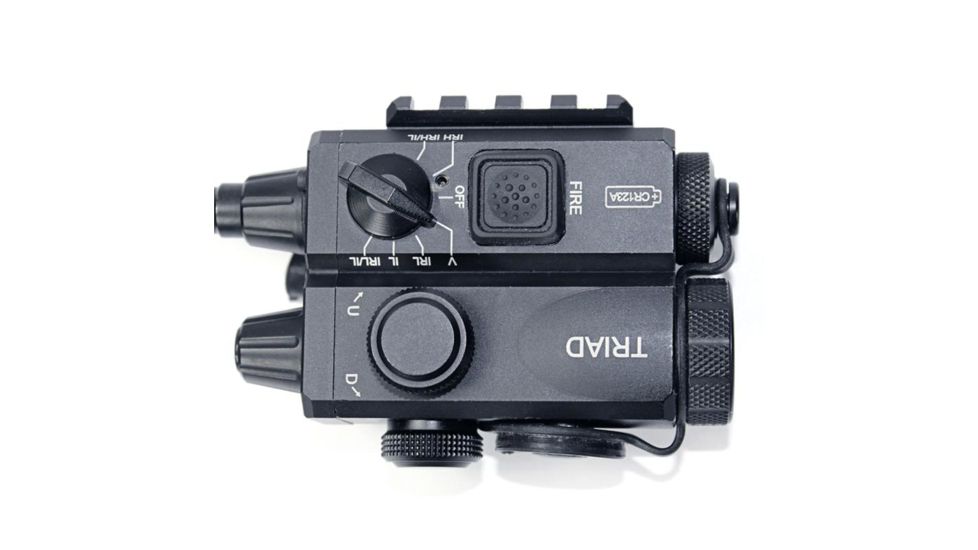US Night Vision Triad Dual-Beam Class 1 Weapon Laser, .7mW IR Laser,  5mW Green Laser, Black 8766