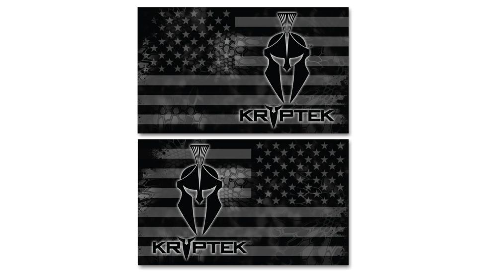 US Night Vision Vehicle Flag Wraps - Kryptek US Flag Stealth Black - Set of Two - Stars Right and Stars Left 706113