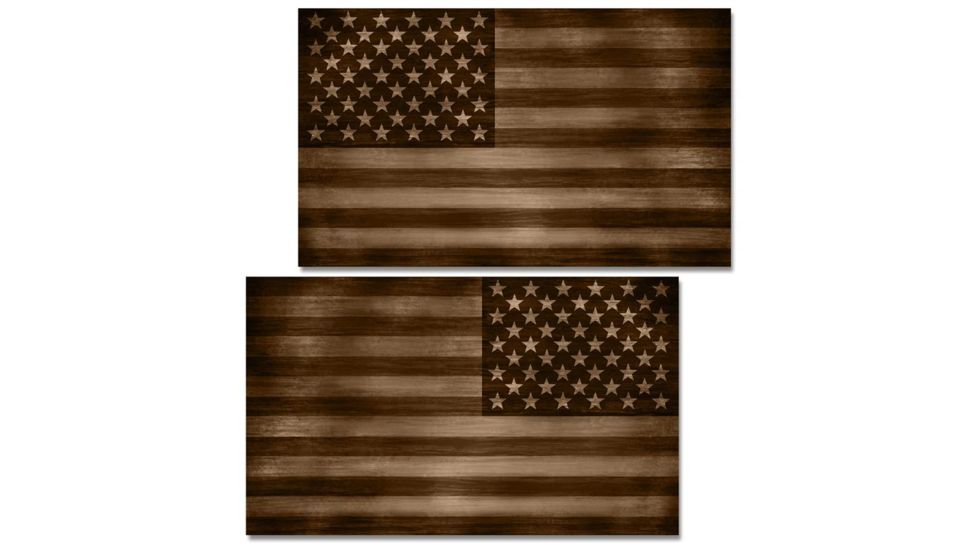 US Night Vision Vehicle Flag Wraps - US Flag Flat Dark Earth - Set of Two - Stars Right and Stars Left 706107