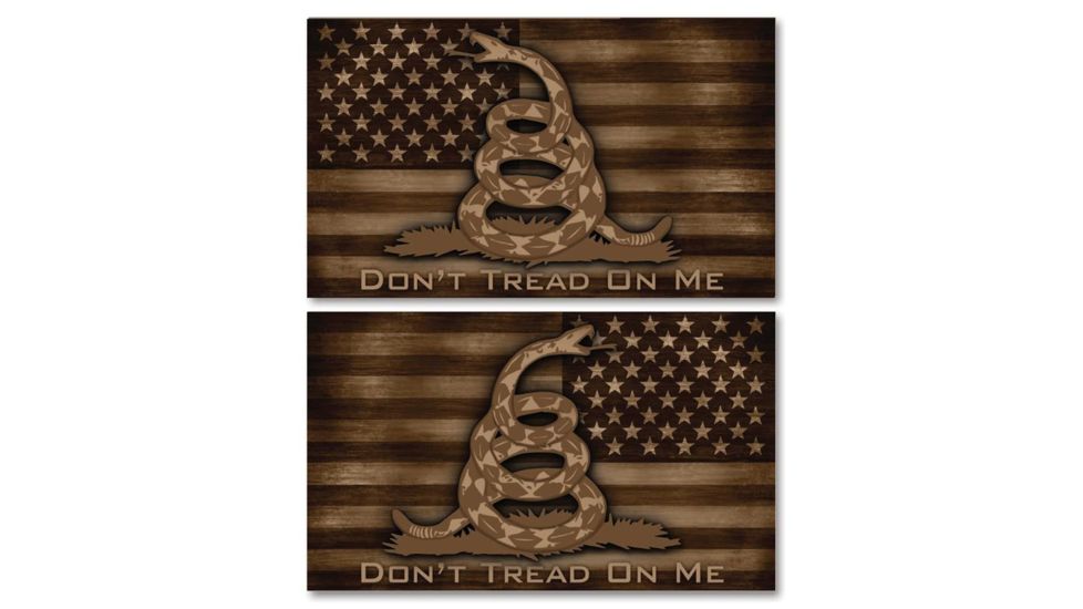 US Night Vision Vehicle Flag Wraps - US Flag Don't Tread on Me Flat Dark Earth - Set of Two - Stars Right and Stars Left 706117