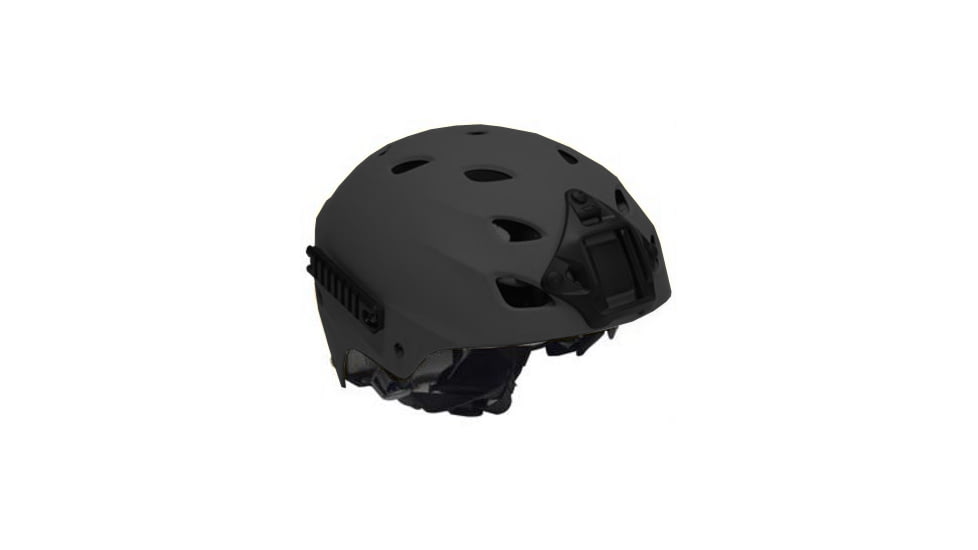 US Night Vision PT Helmet A-Bravo w/Side Rail, Velcro Attachment Points, Pre-Drilled For Night Vision Mount, Black, 2XL 003182