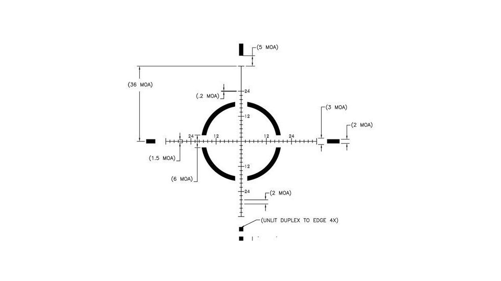 US Optic SN-3 Rifle Scope JNG MOA Reticle