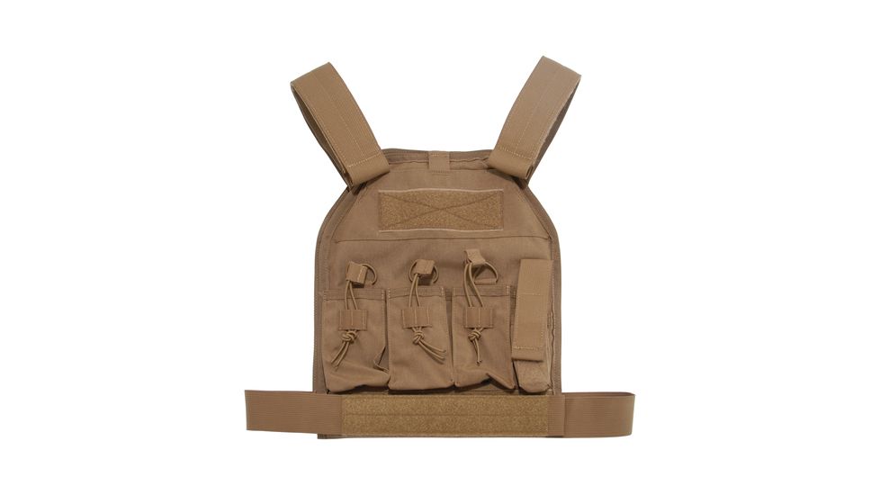 US Palm AR-15 Defender Soft Armor Plate Carrier With One Level IIIA Soft Armor Panel Large/Standard 10x12.5 Inch Panel Coyote Tan