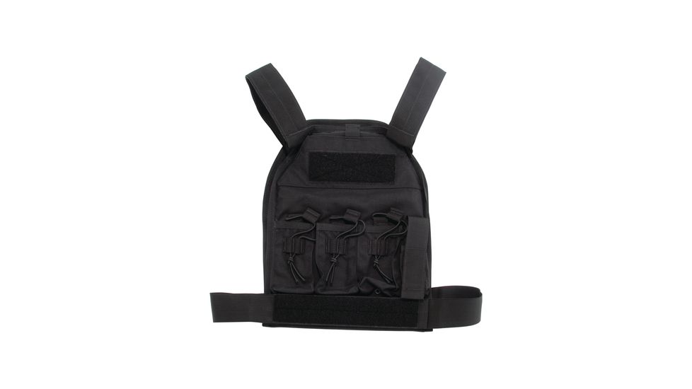 US Palm AR-15 Defender Soft Armor Plate Carrier With Two Level IIIA Soft Armor Panels Large/Standard 10x12.5 Inch Panel Black