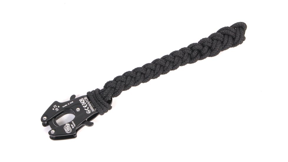 Cynology War Labs Hand Braided 1 Foot Leash with Kong Frog Connector, Black