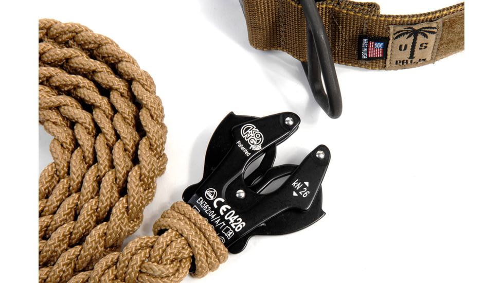 Cynology War Labs Hand Braided 1 Foot Leash with Kong Frog Connector, Coyote