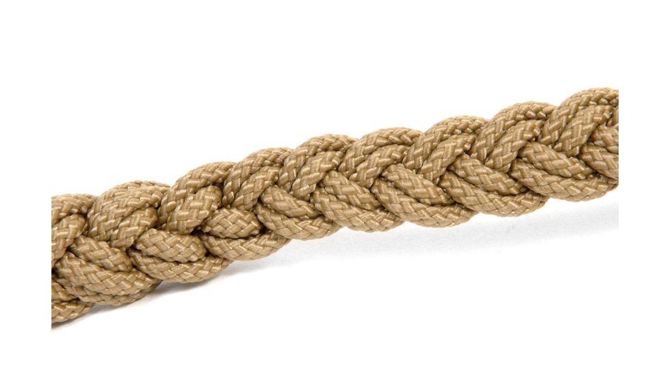 Cynology War Labs Hand Braided 1 Foot Leash with Kong Frog Connector, Coyote