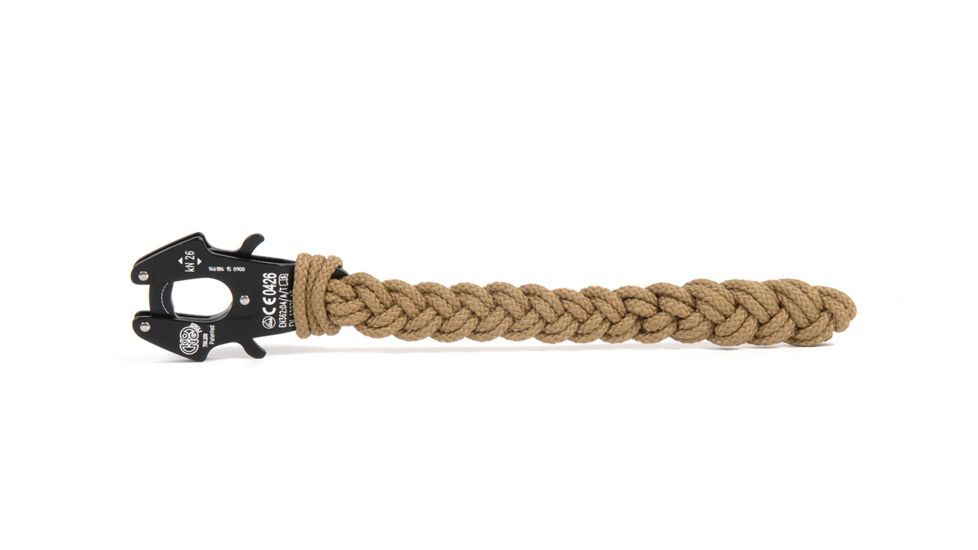 Cynology War Labs Hand Braided 1 Foot Leash with Kong Frog Connector, Coyote