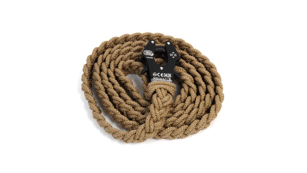 Cynology War Labs Hand Braided 4 Foot Leash with Kong Frog Connector, Coyote