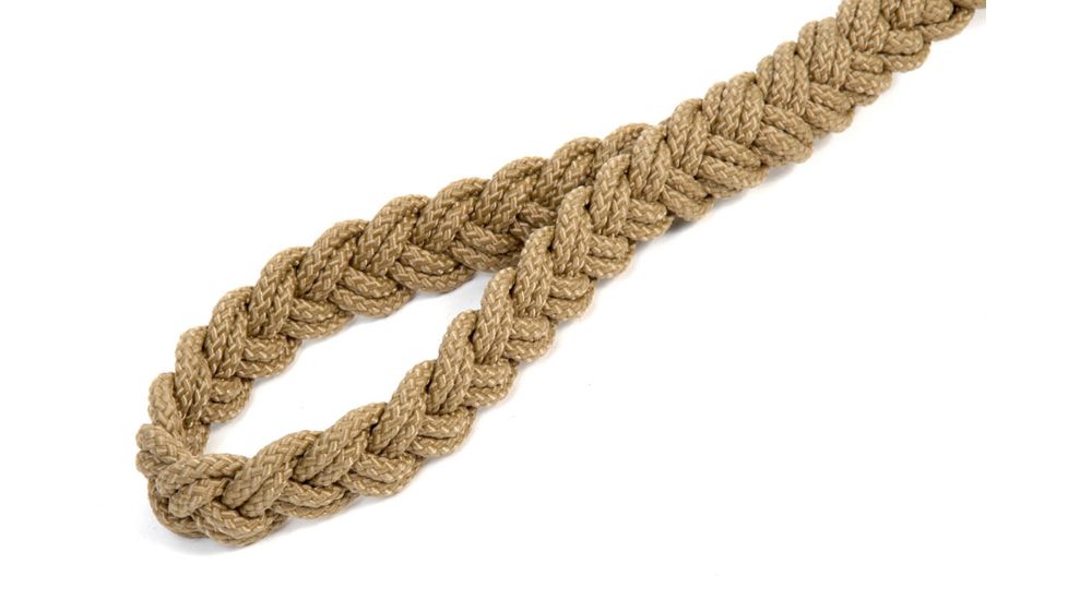 Cynology War Labs Hand Braided 6 Foot Leash w/Kong Frog Connector and Hand Loop, Coyote