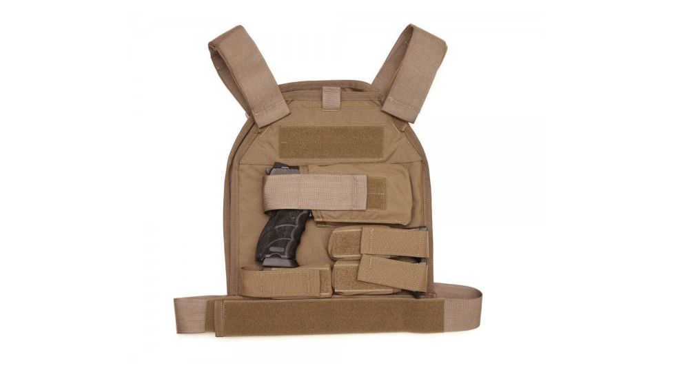 US Palm Defender - Large with 2 Soft IIIa Armor Panel - Handgun, Coyote, LH 728028140415