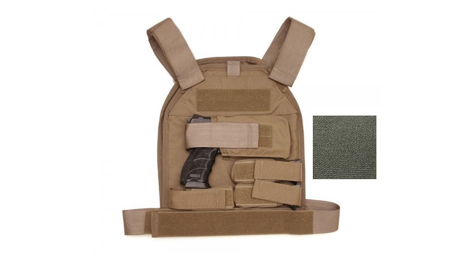 US Palm Defender - Large with 2 Soft IIIa Armor Panel - Handgun, Ranger Green, RH 728028140408