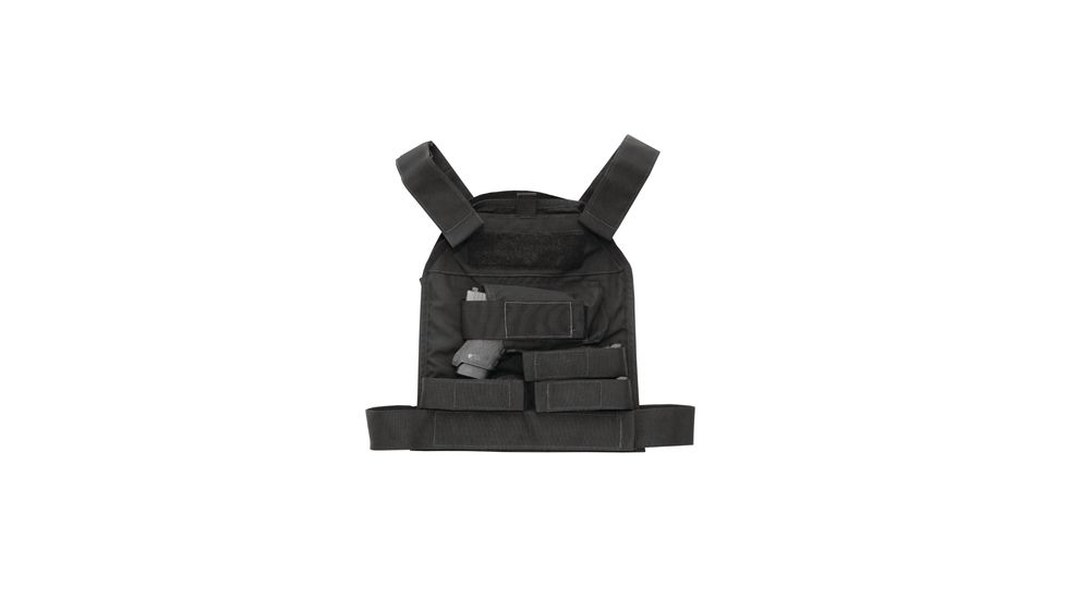 US Palm Handgun Defender Soft Armor Plate Carrier With Two Level IIIA Soft Armor Panels Large/Standard 10x12.5 Inch Panel Right Hand Black