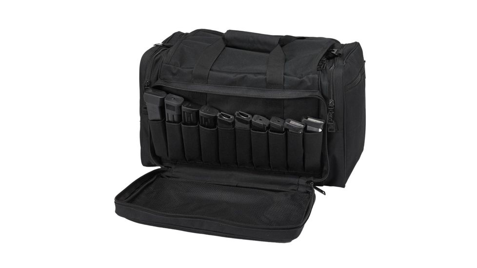 US Peacekeeper Large Range Bag Ripstop Nylon/Rugged Water-Resistant 600 Denier Polyester, Black, 18in x 10in x 10.5in, NSN NO, P22215