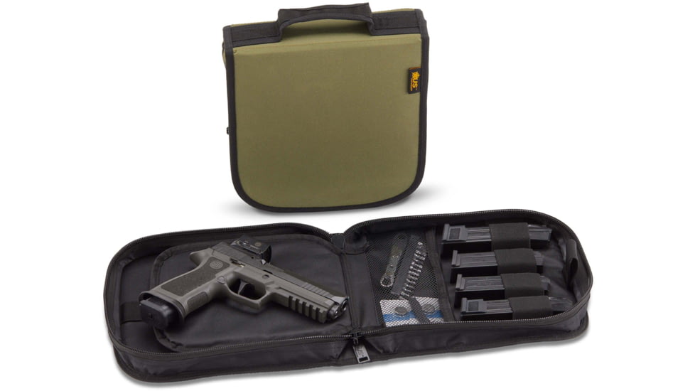 US PeaceKeeper Pistol Case Optics Ready, OD Green 10.5 x 10 x 2.5, P26207