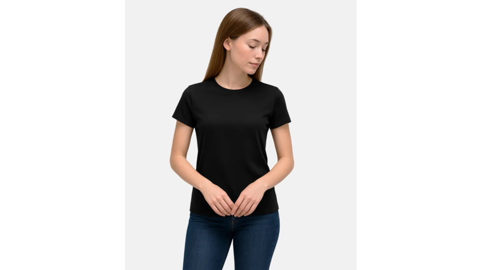 Usa Thermowave Womens Merino Life T-Shirt, Black, L, 12ROCK622-990L