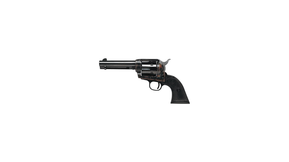 US Firearms Plinker Revolver, .22 Winchester Magnum Rimfire, 4.75in barrel, bone case color steel frame, hard rubber grip, revolving chamber, blade front, square notch rear, 6 round cylinder, USFPLR.22WRMGR4.751FRRMPG