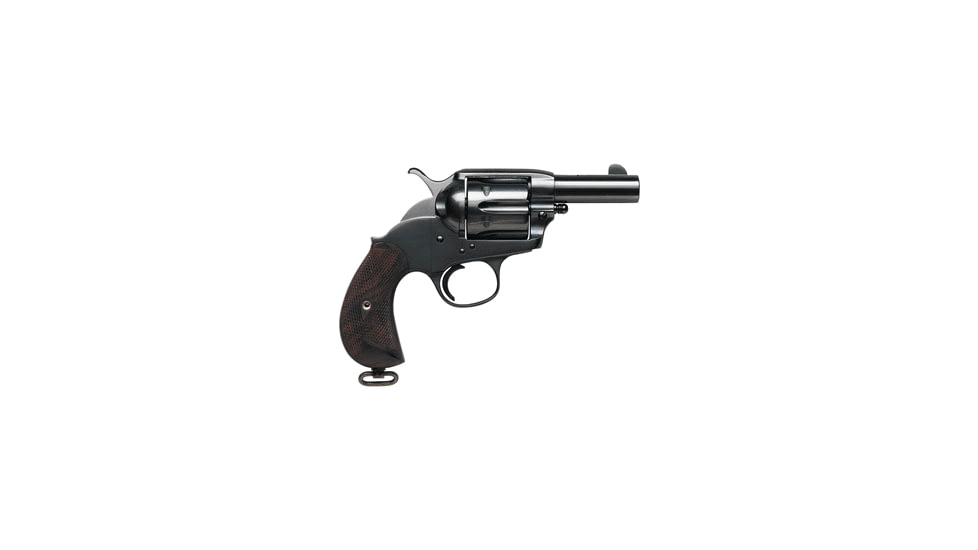 US Firearms Snubnose Revolver, .44 Special, 3in barrel, blued finish steel frame, two-piece checkered walnut grip, revolving chamber, blade front, square notch rear, 6 round cylinder, USF-SNB-.44 SP-3-1-FRRMPG
