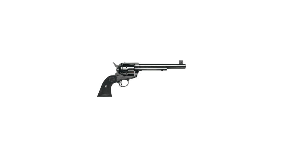 US Firearms Rimfire-Target Revolver, .22 Long Rifle, 7.5in barrel, blued finish steel frame, hard rubber grip, revolving chamber, square blade front, adjustable rear, 6 round cylinder, USF-RT-.22LR-7.5-1-FRRMPG