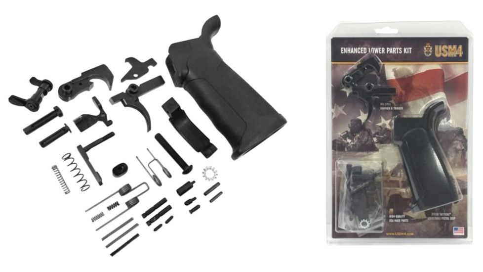 USM4 15001346 Ar15 Lower Parts Kit Enhanced Ambidextrous