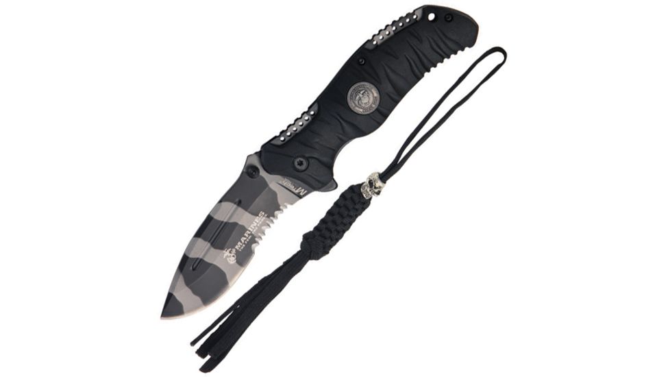 USMC 5 inch Marine Folder 4Mm Urban, Black Knife USMA1020UCCS