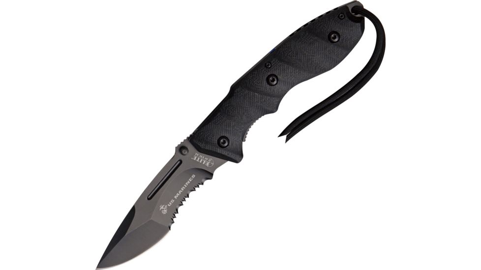 USMC Marines Assisted Opening, Partially Serrated USMA1024BS