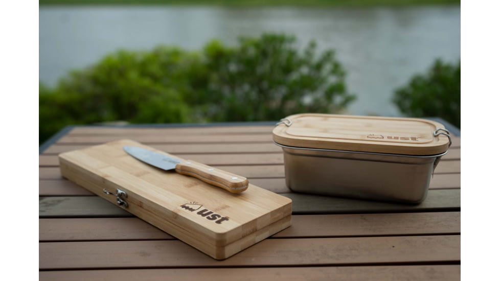 UST Bamboo Bread Box with Strap, 1175637