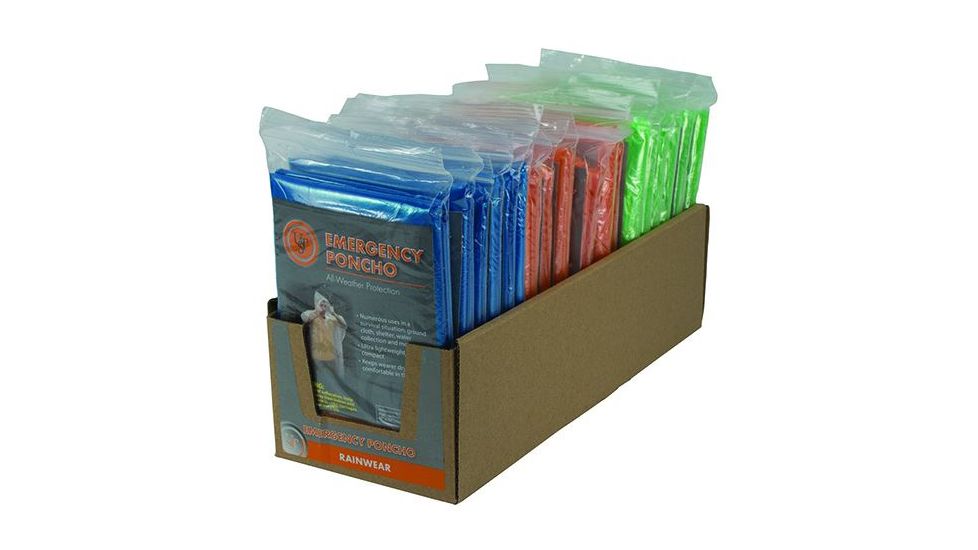 UST Emergency Poncho, PDQ, Assorted 20-12159