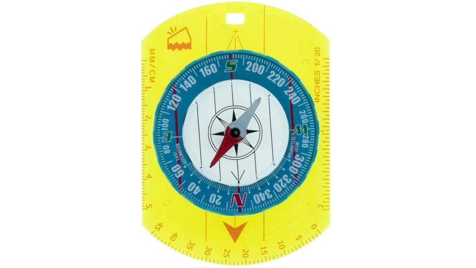 UST Hi Vis Waypoint Map Compass, Neon, 1146768