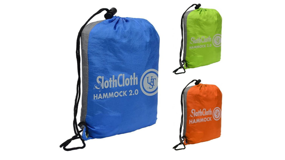 UST SlothCloth Hammock, Blue/Gray, Lime/Gray, Orange/Gray