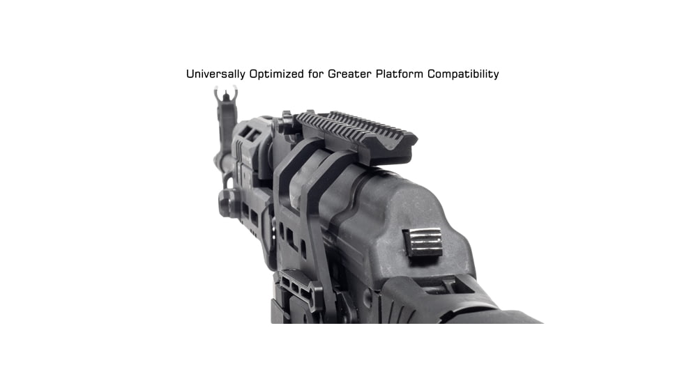 UTG Pro ACCU-SYNC QR AK Side Mount, Universal, 2 Slots, Matte Black Anodized Steel-reinforced 6061-T6 Aluminum, Black, MT-UAK01