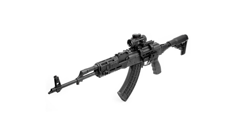 UTG Pro ACCU-SYNC QR AK Side Mount, Universal, 2 Slots, Matte Black Anodized Steel-reinforced 6061-T6 Aluminum, Black, MT-UAK01