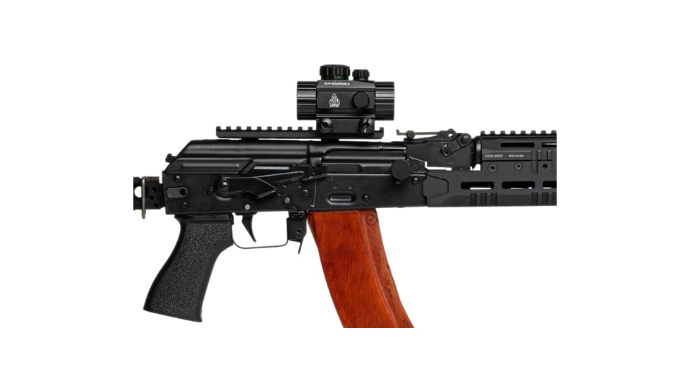 UTG Pro ACCU-SYNC QR AK Side Mount, Universal, 2 Slots, Matte Black Anodized Steel-reinforced 6061-T6 Aluminum, Black, MT-UAK01