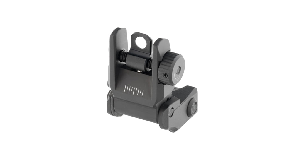 UTG Pro AR Flip-up Rear Sight, Picatinny, Black, TLURS55